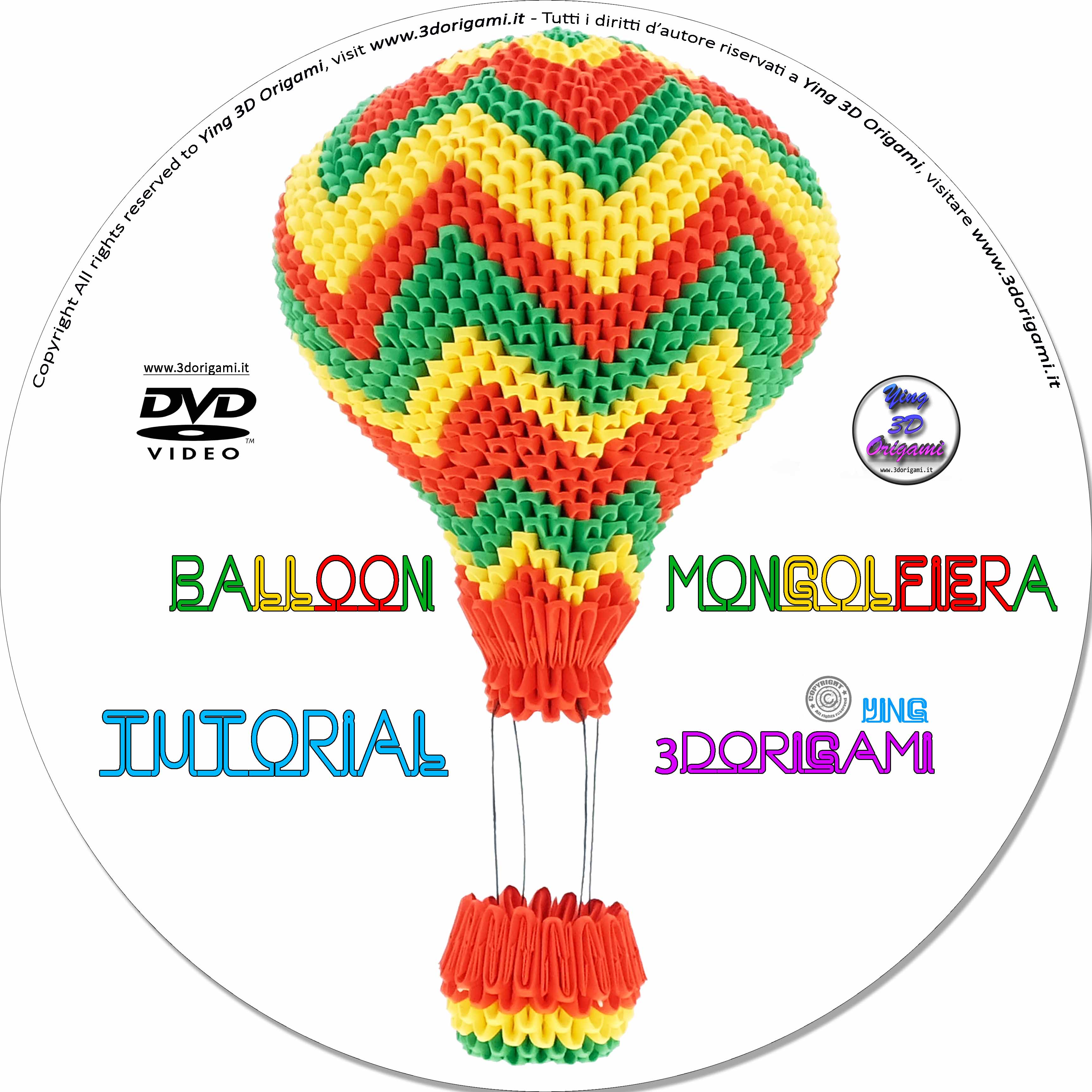 Kit Mongolfiera Kit Balloon Ying 3d Origami